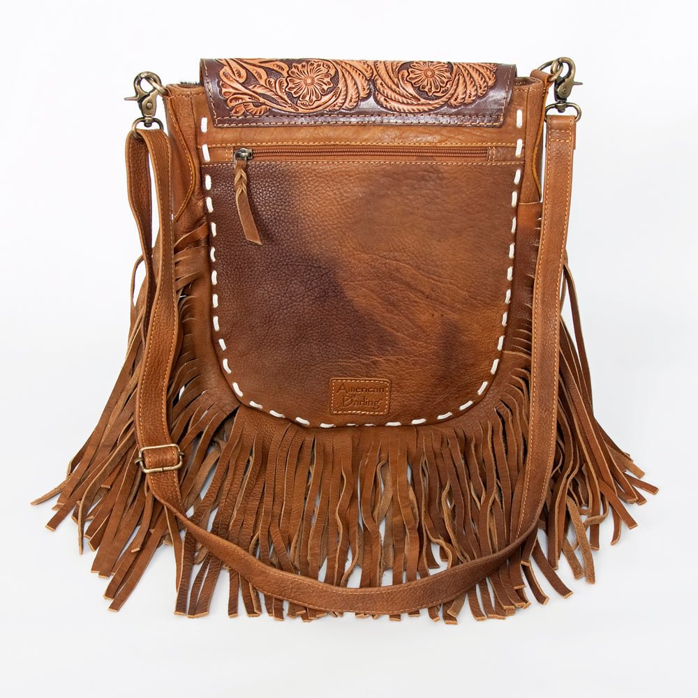 American Darling Large Crossbody Hand Tooled Genuine Leather