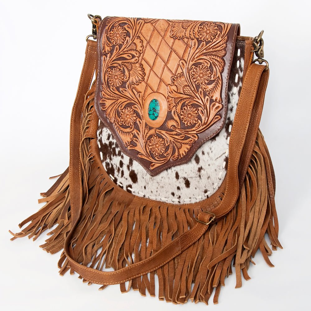 American Darling Large Crossbody Hand Tooled Genuine Leather