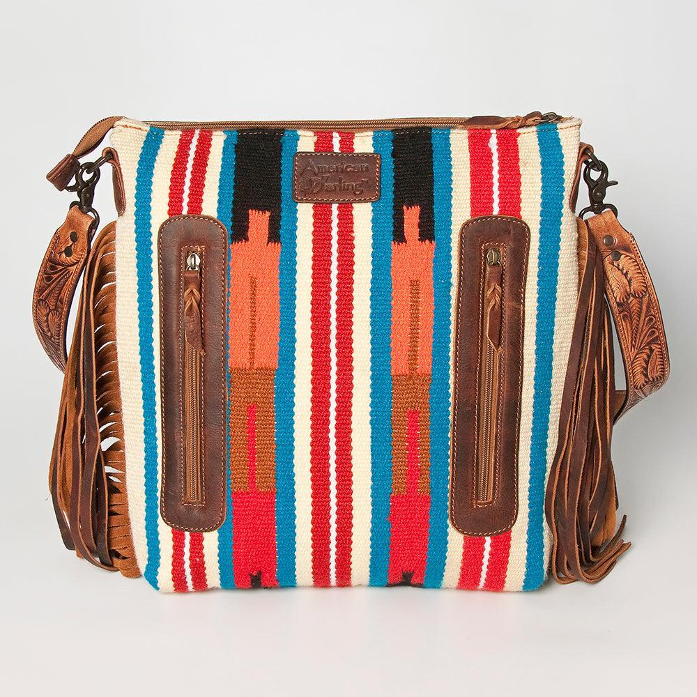 American Darling Tooled Saddle Blanket Crossbody