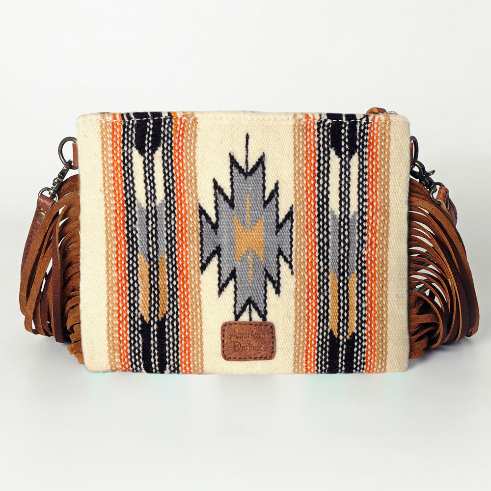 American Darling Crossbody Saddle Blanket Genuine Leather