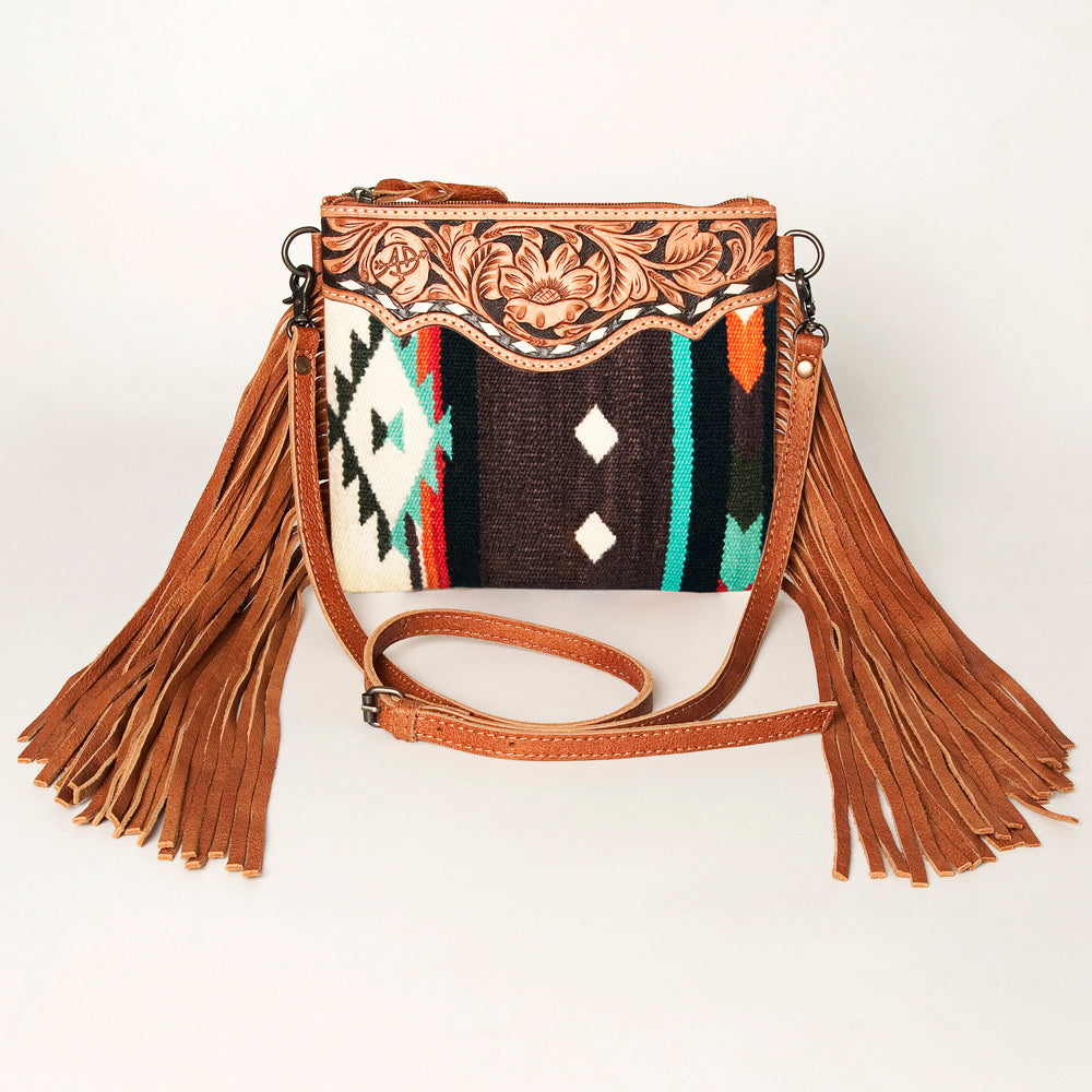 American Darling Crossbody Saddle Blanket Genuine Leather
