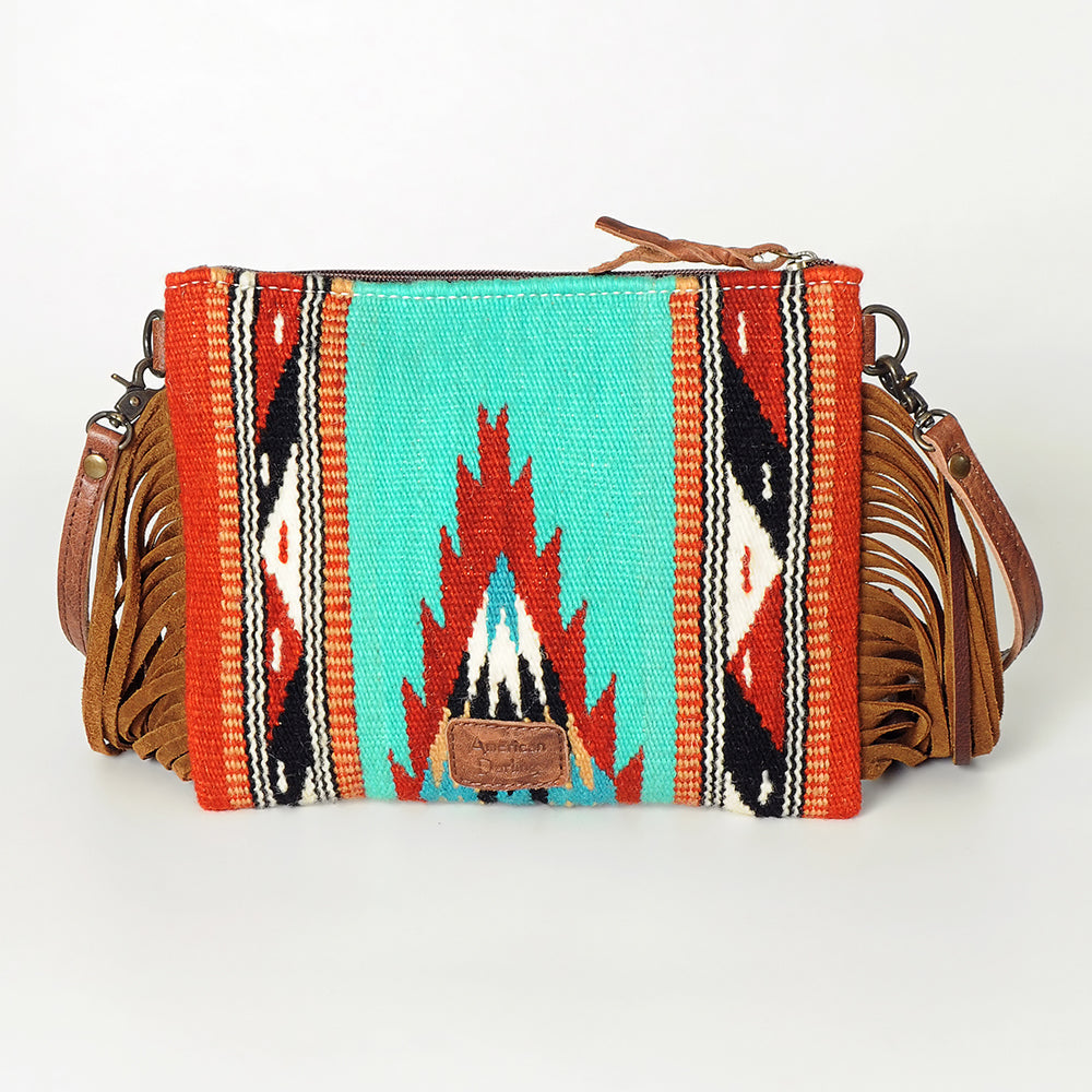 American Darling Crossbody Saddle Blanket Genuine Leather