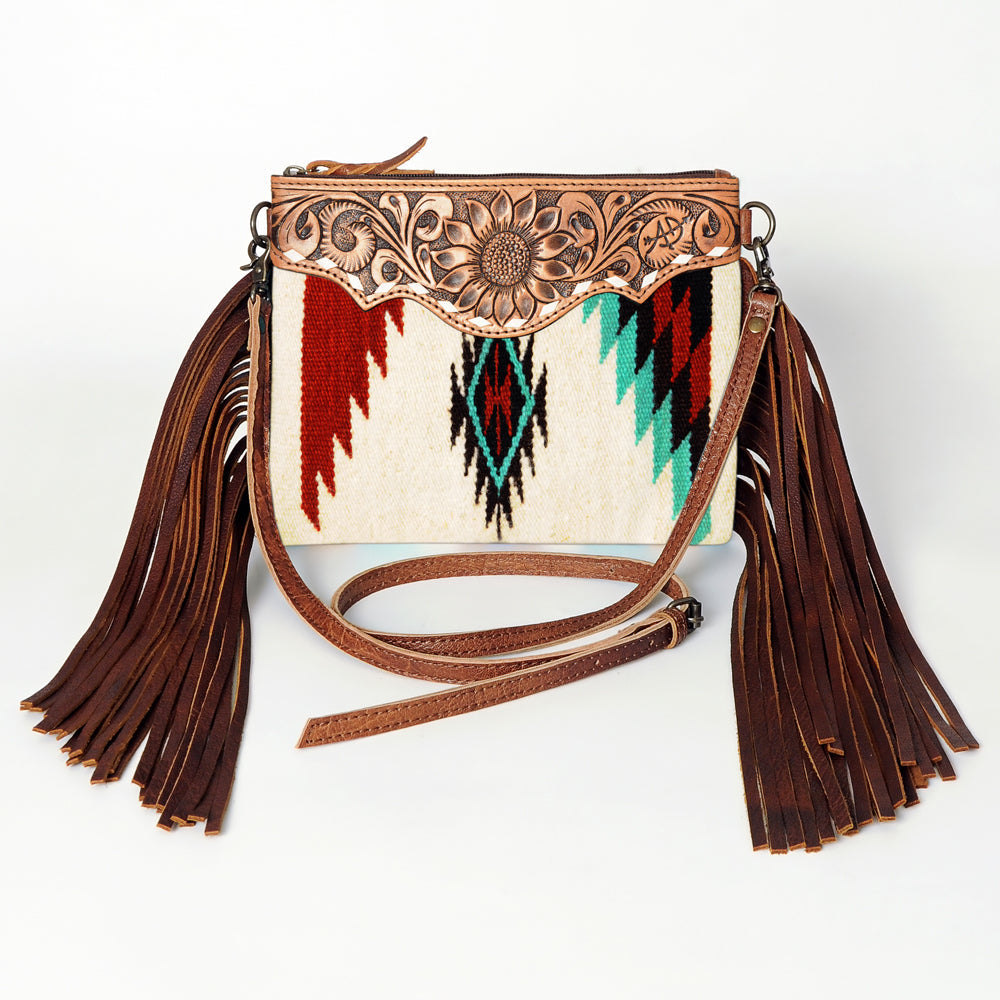 American Darling Crossbody Saddle Blanket Genuine Leather