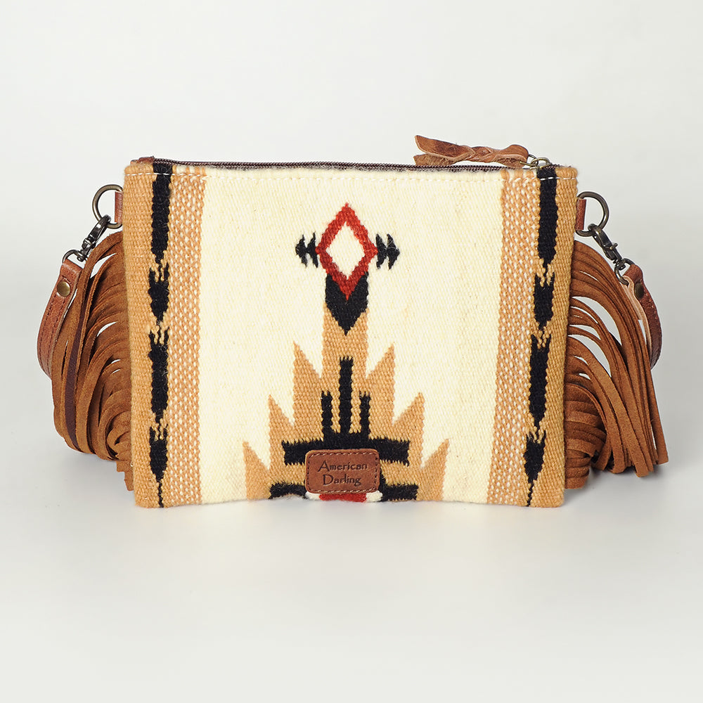 American Darling Crossbody Saddle Blanket Genuine Leather