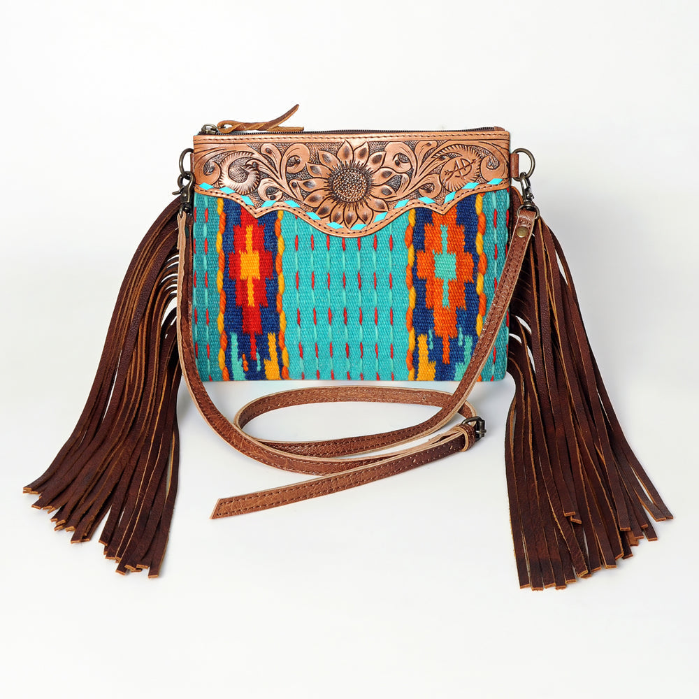American Darling Crossbody Saddle Blanket Genuine Leather