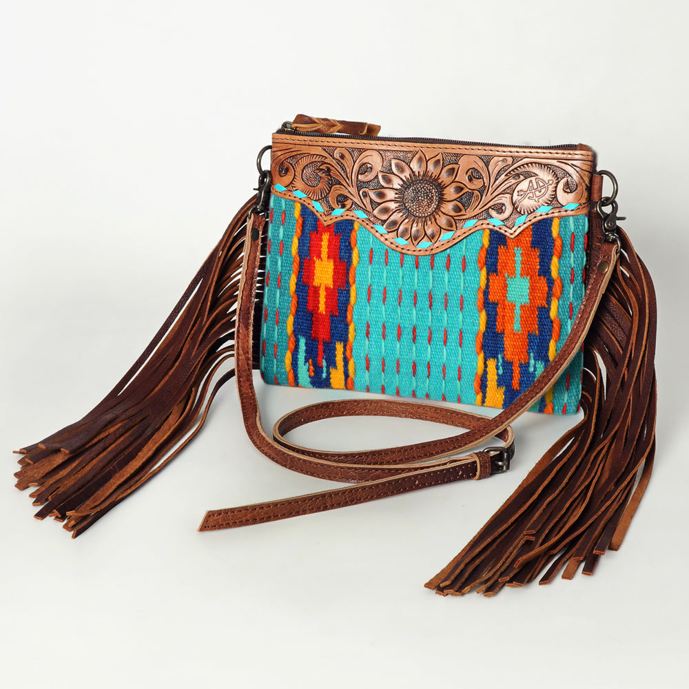 American Darling Crossbody Saddle Blanket Genuine Leather