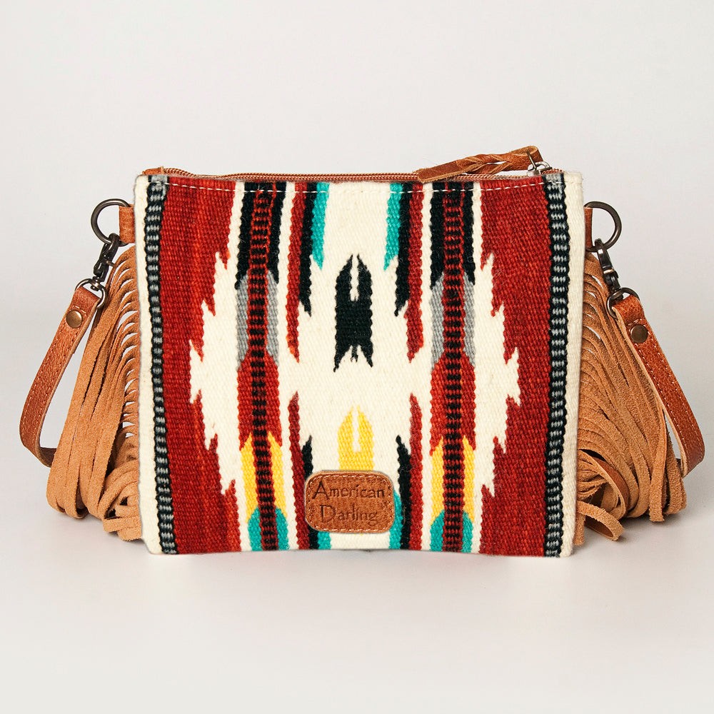 American Darling Crossbody Saddle Blanket Genuine Leather