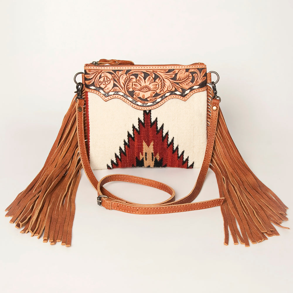 American Darling Crossbody Saddle Blanket Genuine Leather