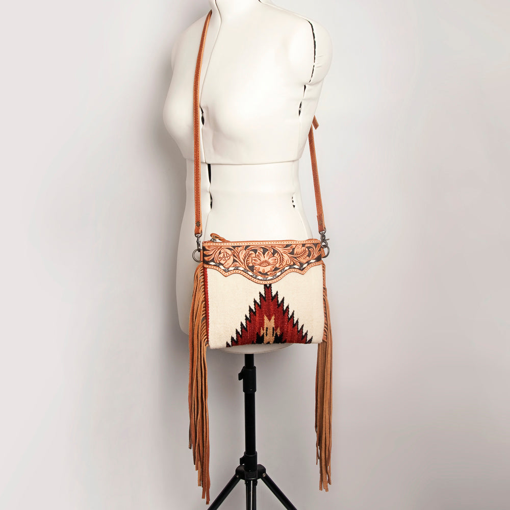 American Darling Crossbody Saddle Blanket Genuine Leather