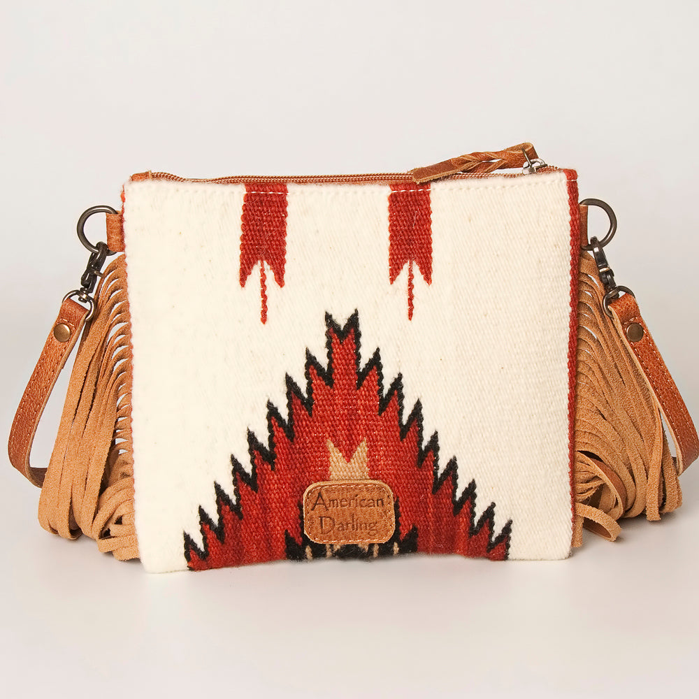 American Darling Crossbody Saddle Blanket Genuine Leather