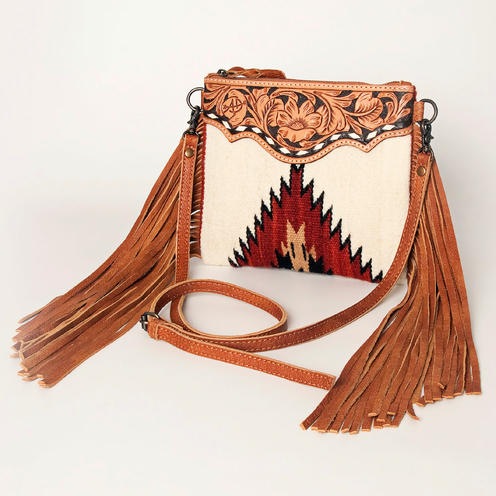 American Darling Crossbody Saddle Blanket Genuine Leather