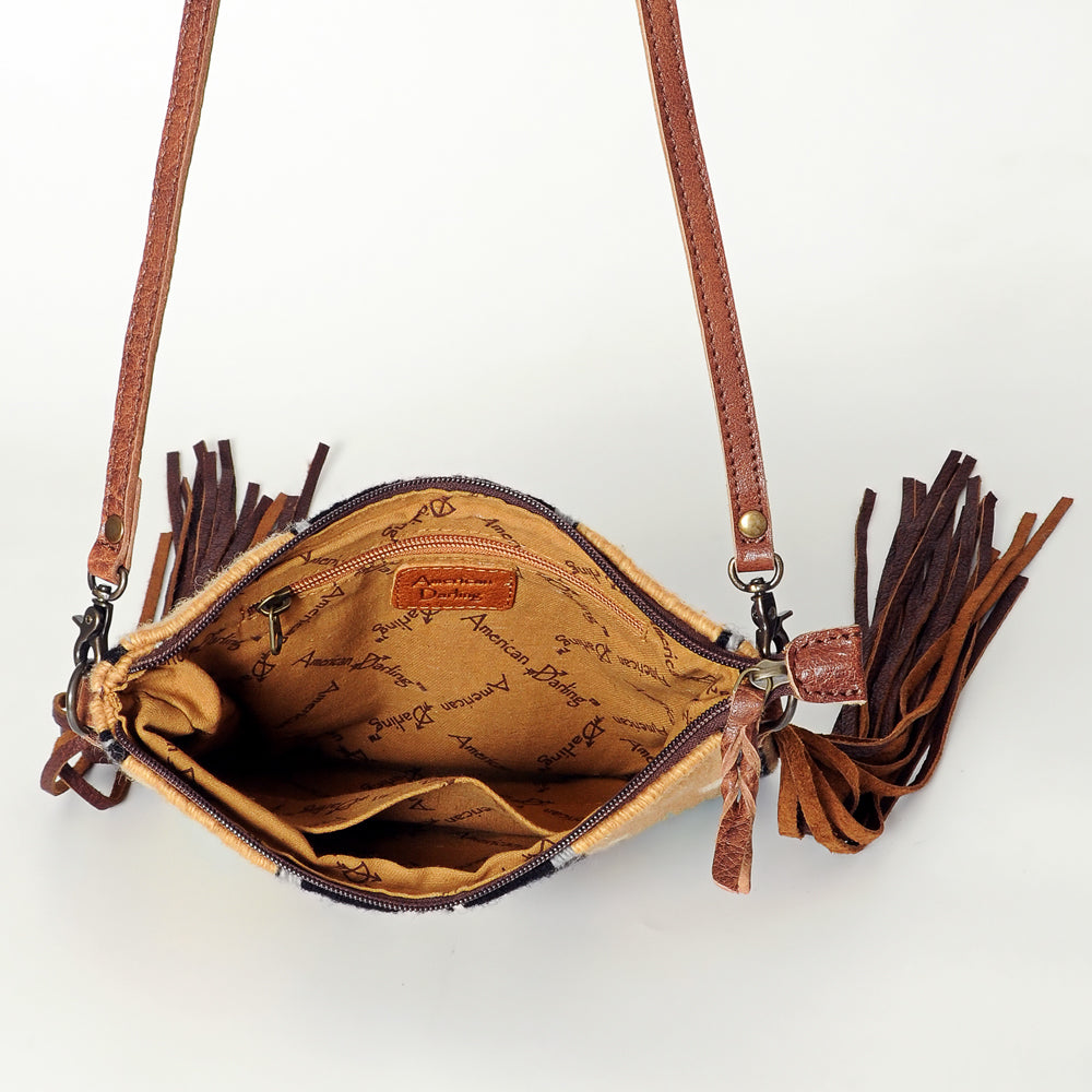 American Darling Crossbody Hand Tooled Saddle Blanket Genuine Leather