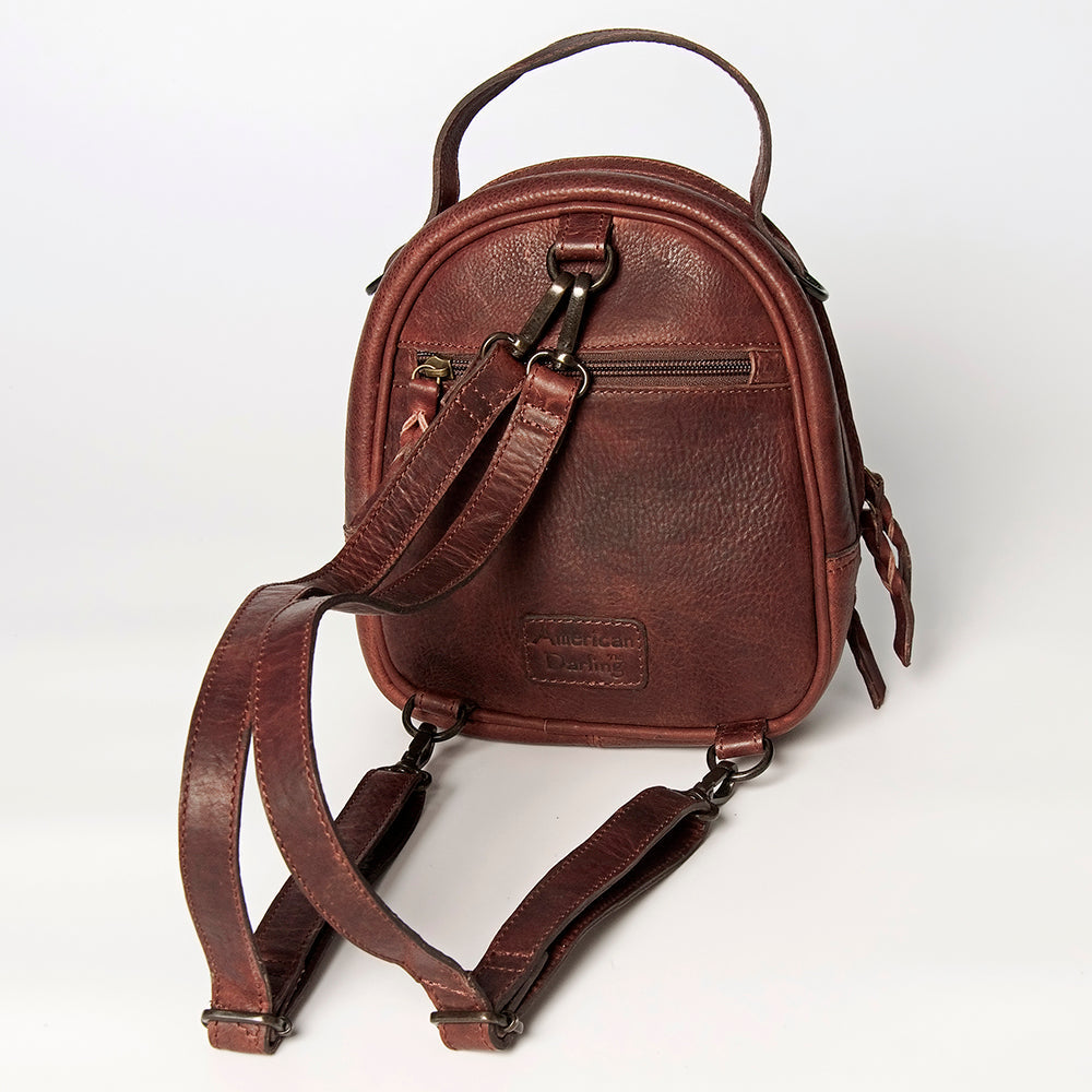 American Darling Hand-Tooled Genuine Leather Bag