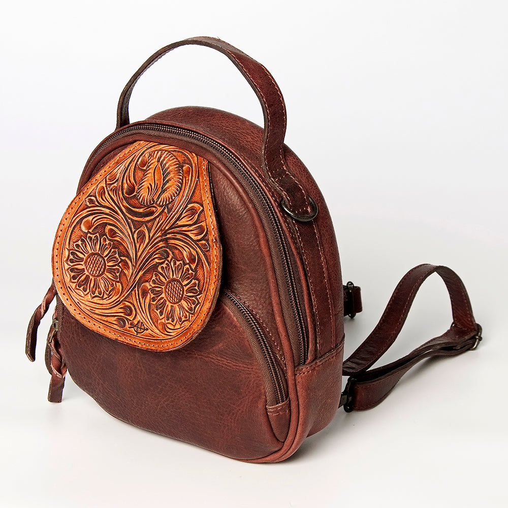 American Darling Hand-Tooled Genuine Leather Bag