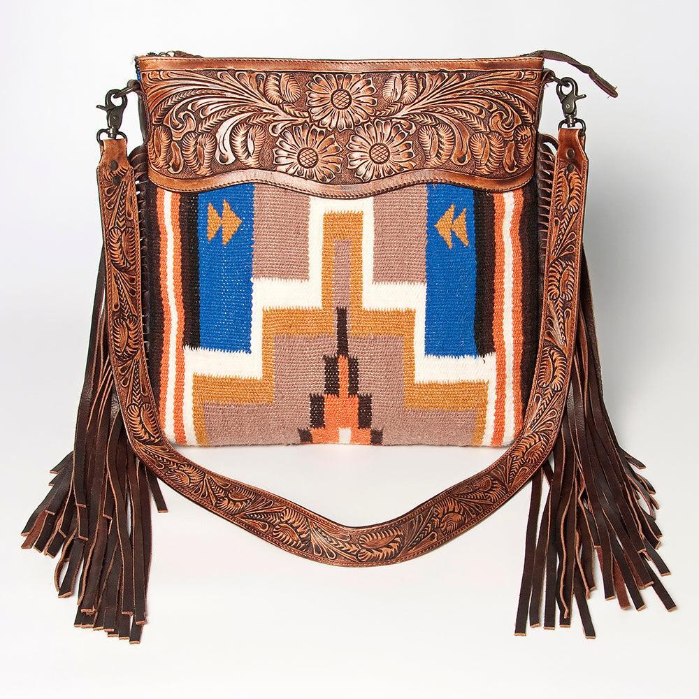 American Darling Signature Saddle Blanket Leather Crossbody