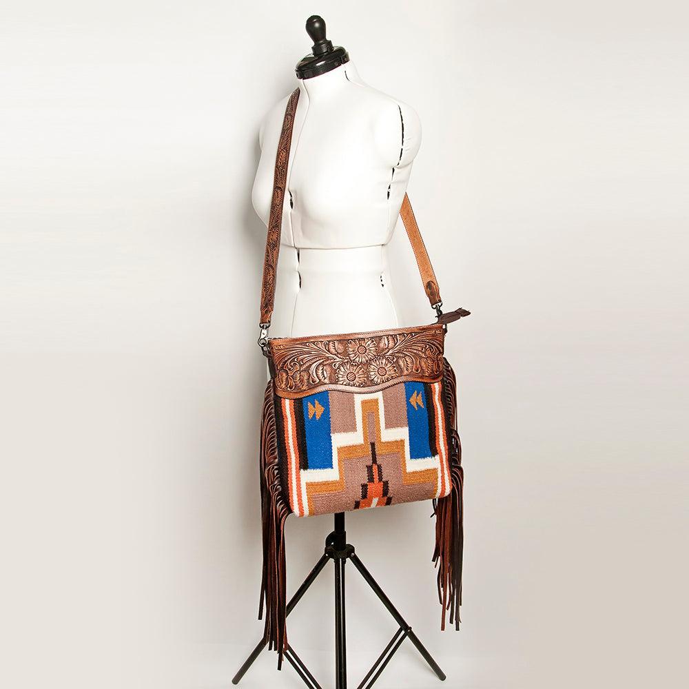 American Darling Signature Saddle Blanket Leather Crossbody
