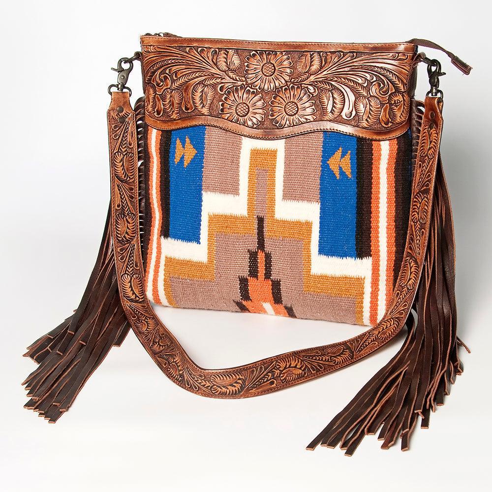 American Darling Signature Saddle Blanket Leather Crossbody