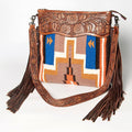 American Darling Signature Saddle Blanket Leather Crossbody