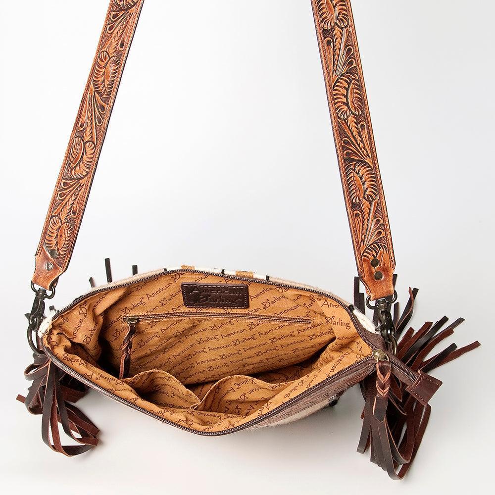 American Darling Saddle Blanket & Tooled Leather Crossbody Bag