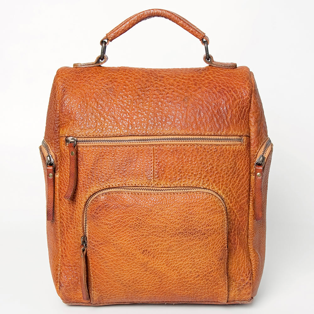 Never Mind Backpack Vintage Handmade Genuine Cowhide Leather