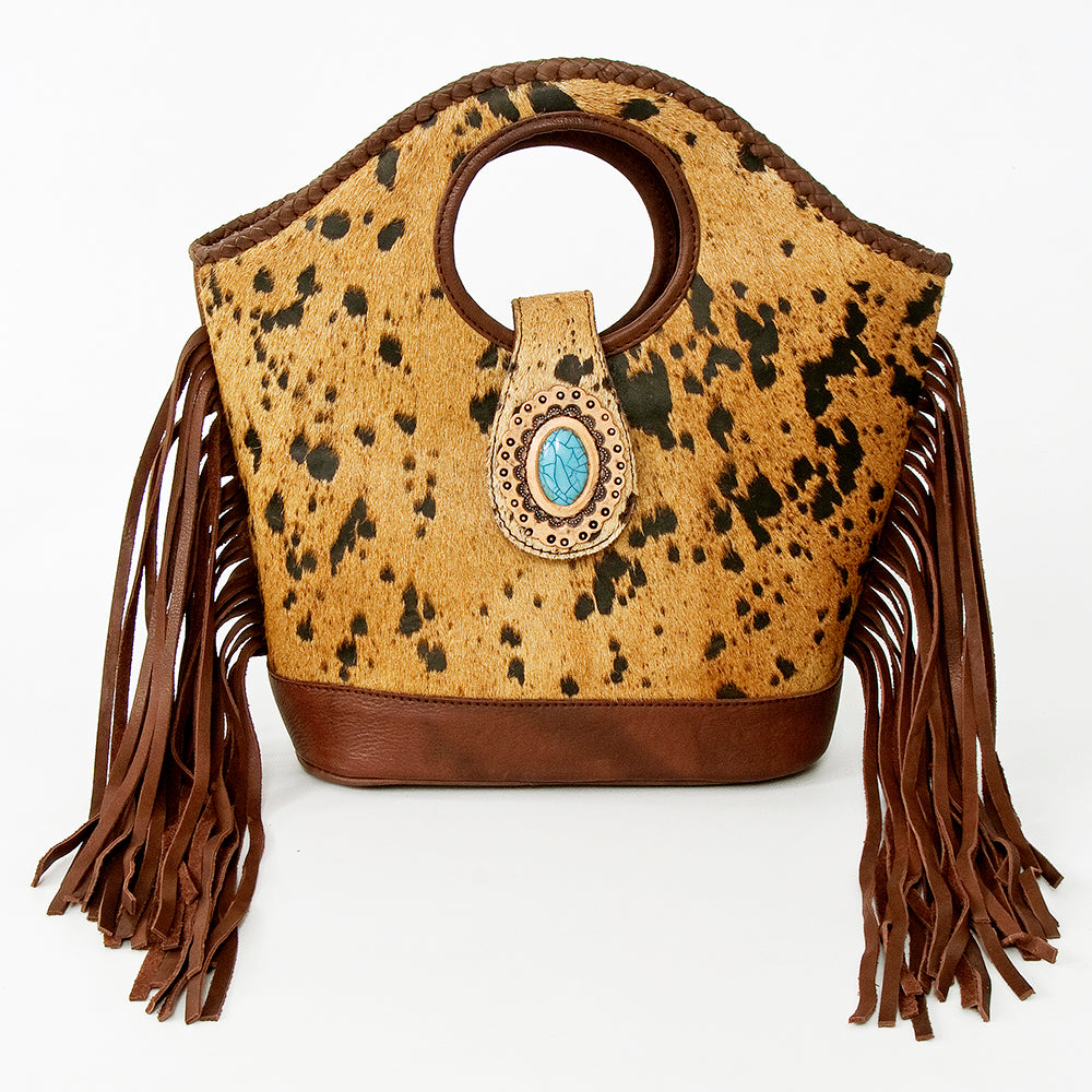 American Darling Hair-On Genuine Leather Clutch