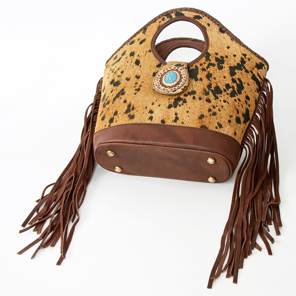 American Darling Hair-On Genuine Leather Clutch