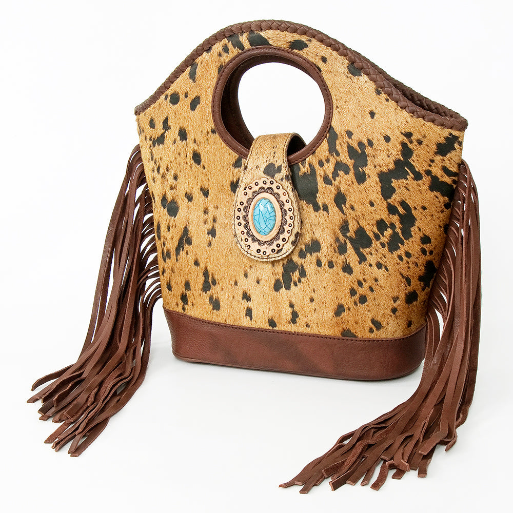 American Darling Hair-On Genuine Leather Clutch