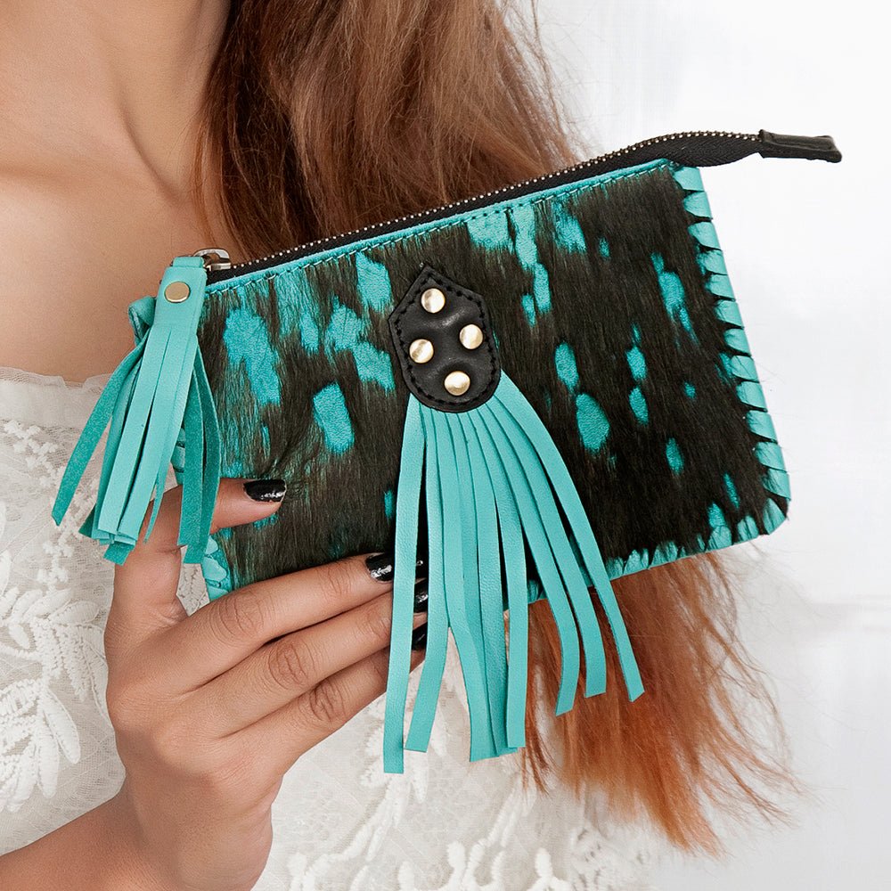 American Darling Hair-On Genuine Leather Coin Purse