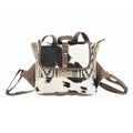 Ohlay Backpack Upcycled Canvas Hair-On Genuine Leather