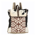 Ohlay Backpack Upcycled Canvas Hair-On Genuine Leather