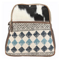 OHLAY Upcycled Canvas Hair-On Genuine Leather Backpack