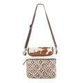 Ohlay Crossbody Upcycled Wool Upcycled Canvas Hair-On Genuine Leather