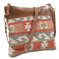 Ohlay Crossbody Upcycled Canvas Hair-On Genuine Leather