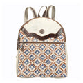 Ohlay Backpack Hand Tooled Upcycled Canvas Hair-On Genuine Leather