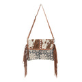 Ohlay Crossbody Upcycled Canvas Hair-On Genuine Leather