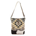 Ohlay Crossbody Upcycled Canvas Hair-On Genuine Leather