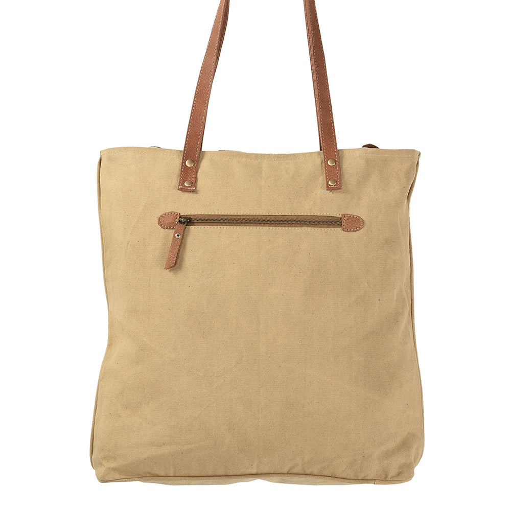 Ohlay Tote Upcycled Wool Genuine Leather