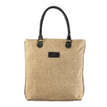 OHLAY Upcycled Canvas Genuine Leather Tote