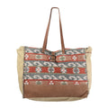 Ohlay Tote Upcycled Wool Upcycled Canvas Genuine Leather