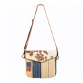 Ohlay Crossbody Upcycled Wool Upcycled Canvas Hair-On Genuine Leather