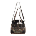 OHLAY Upcycled Wool Canvas Hair-On Genuine Leather Tote