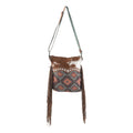 Ohlay Crossbody Upcycled Wool Upcycled Canvas Hair-On Genuine Leather