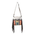 Ohlay Crossbody Upcycled Wool Upcycled Canvas Hair-On Genuine Leather