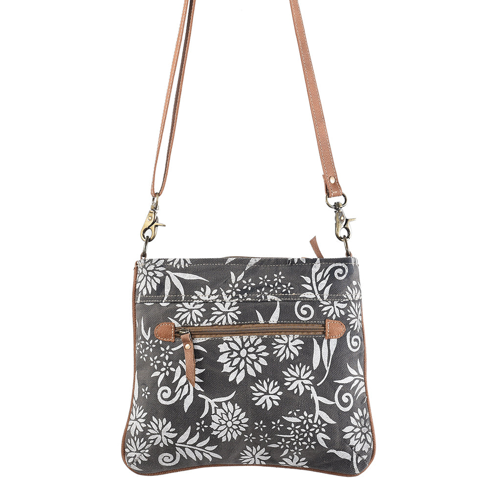 Ohlay Crossbody Upcycled Canvas Genuine Leather