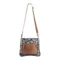 Ohlay Crossbody Upcycled Canvas Genuine Leather