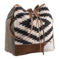 Ohlay Bucket Upcycled Wool Upcycled Canvas Hair-On Genuine Leather