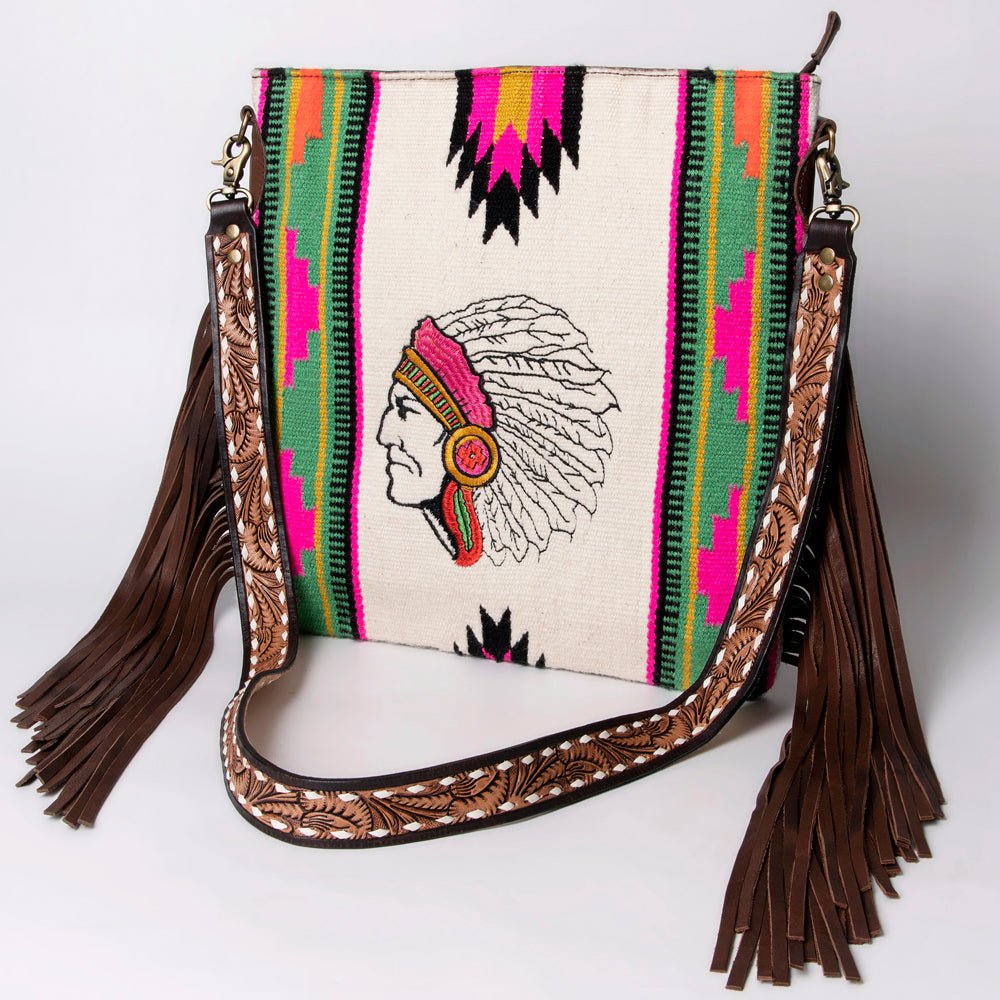 American Darling Messenger Saddle Blanket Genuine Leather