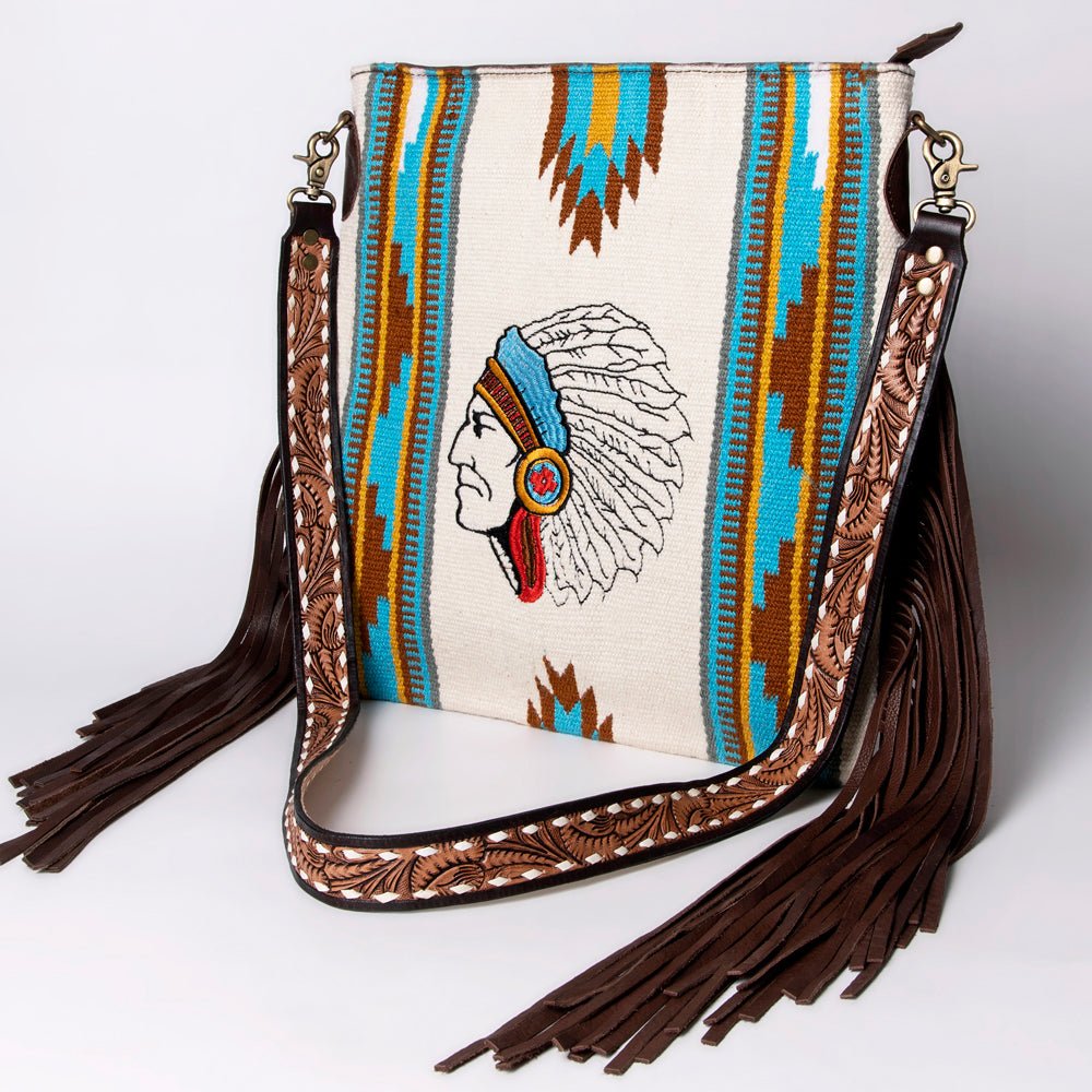 American Darling Messenger Saddle Blanket Genuine Leather