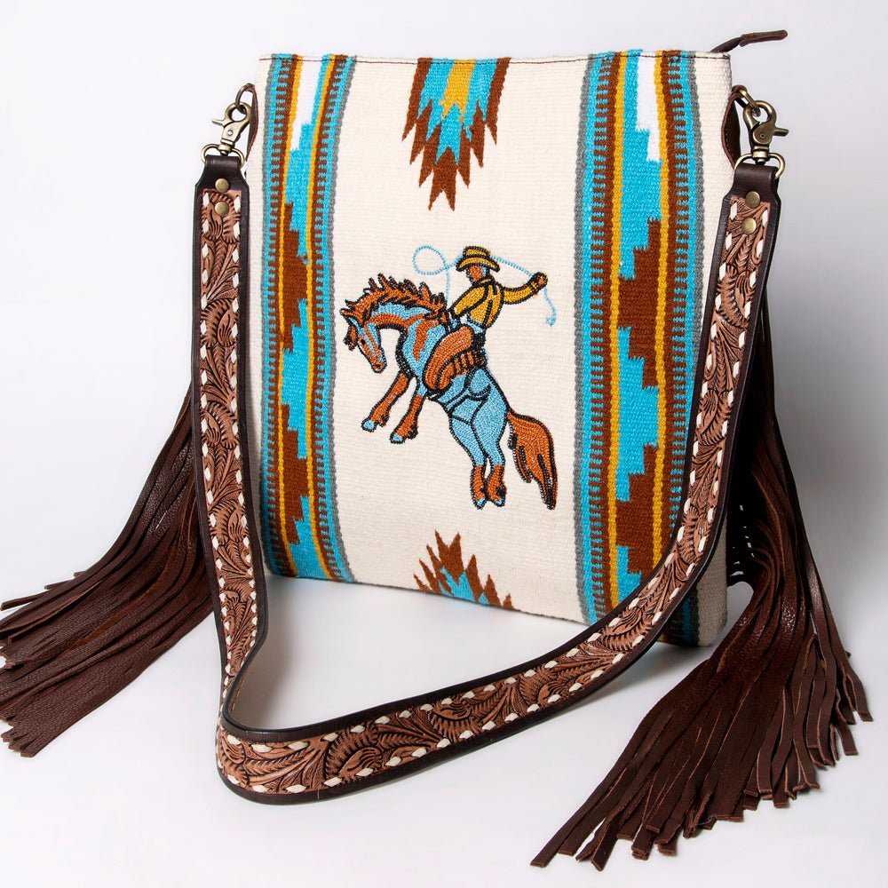 American Darling Messenger Saddle Blanket Genuine Leather