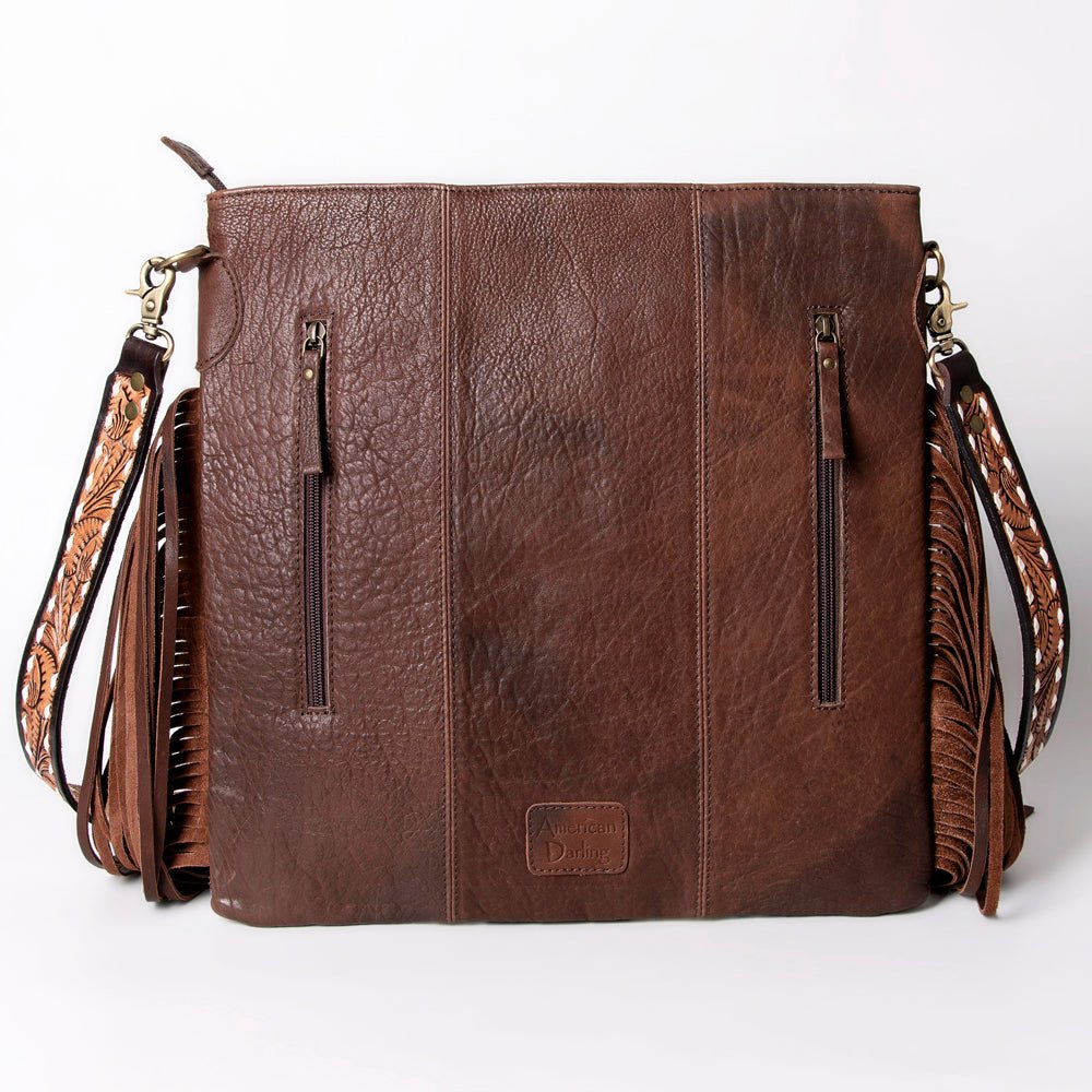 American Darling Large Crossbody Saddle Blanket Genuine Leather